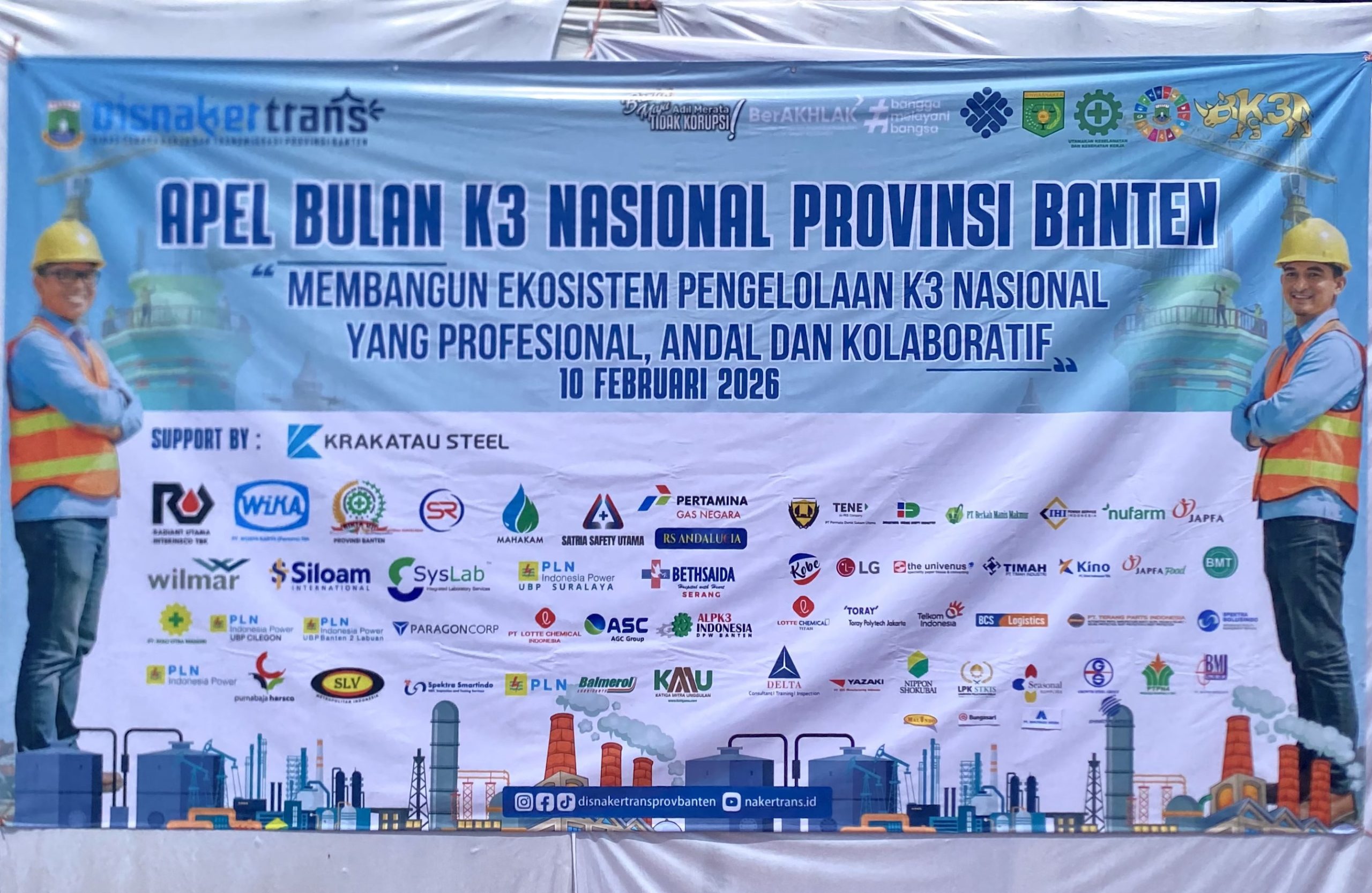 Apel Bulan K3 Provinsi Banten: Gubernur Andra Soni Dorong Budaya K3 di Industri