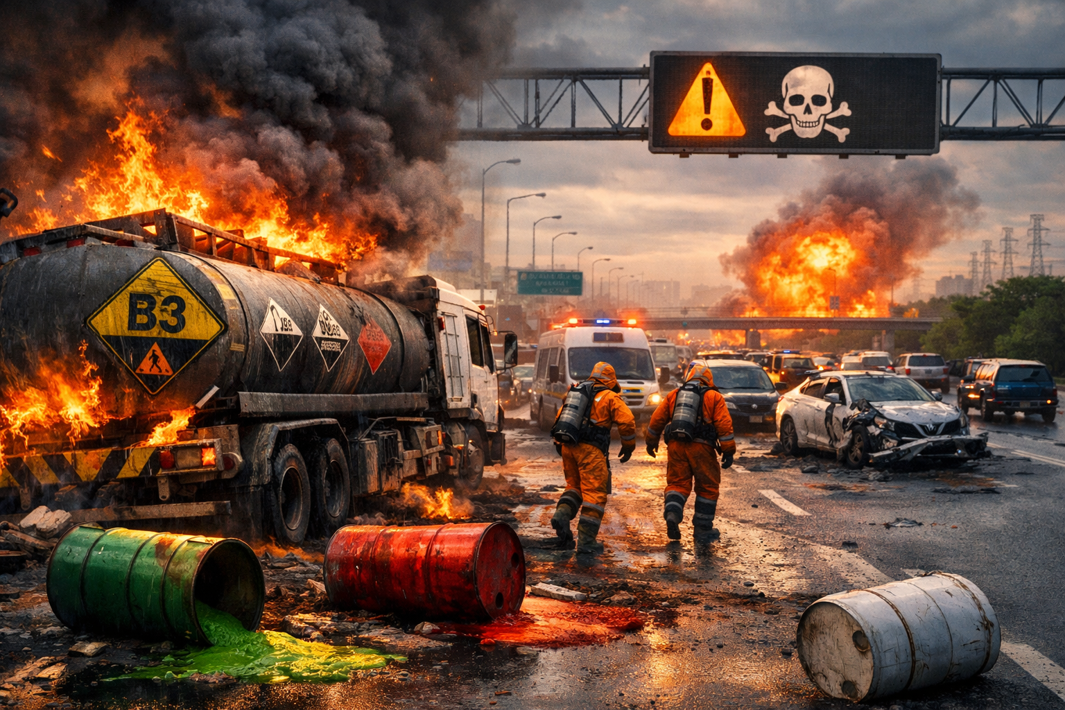 Ancaman Ledakan Transportasi Limbah B3 di Jalan Raya