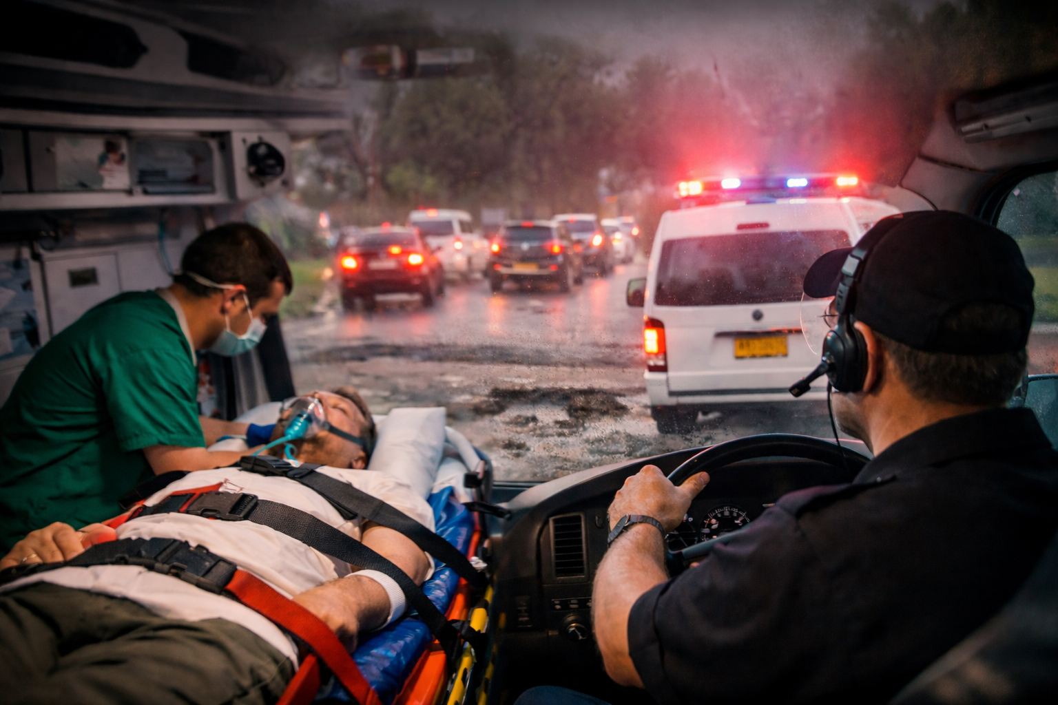 Tantangan di Jalan: Stabilitas Pasien Menjadi Prioritas Pengemudi Ambulance