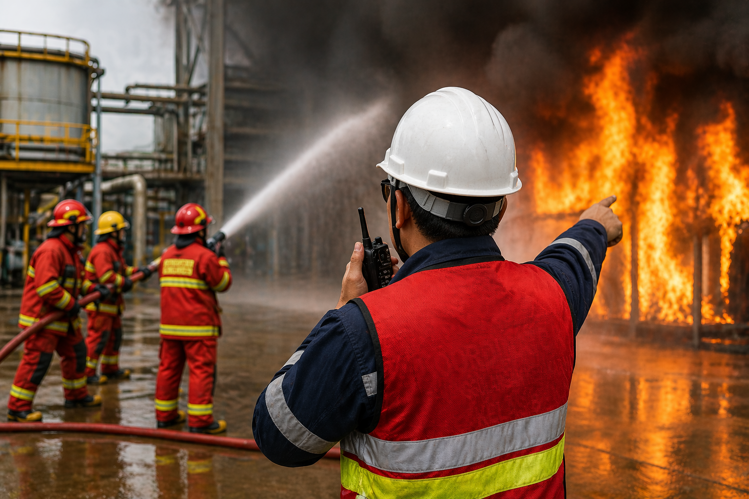 Koordinator Penanggulangan Kebakaran Kelas B dalam Mengendalikan Kebakaran