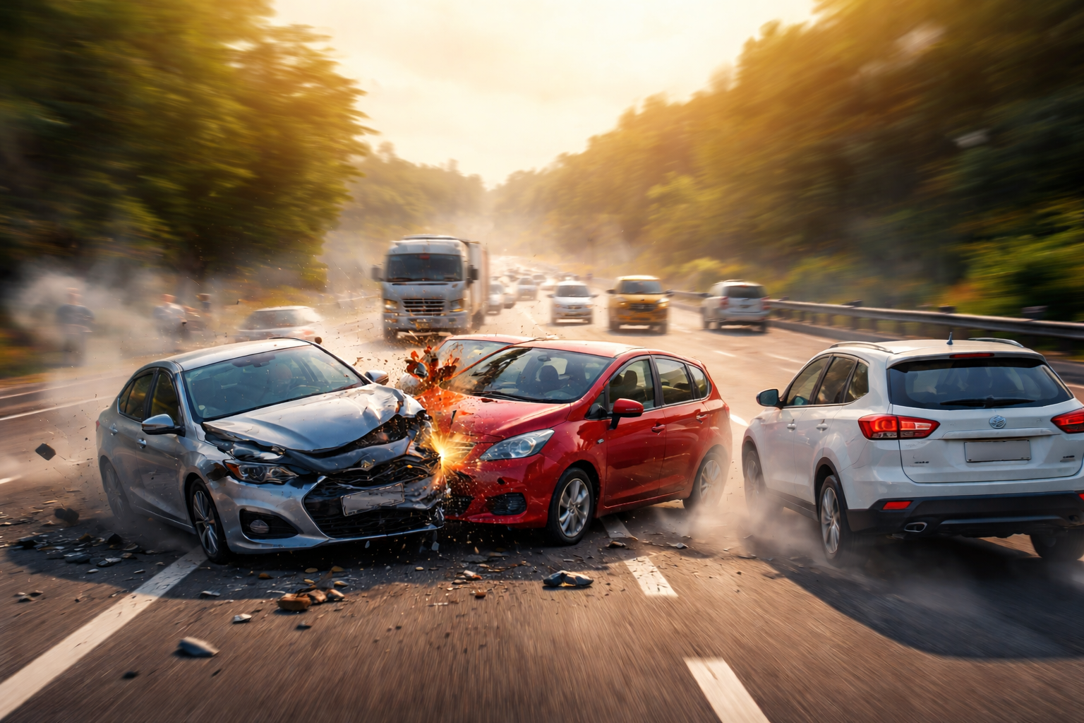 Aksi Menyalip yang Berujung Kecelakaan Lalu Lintas