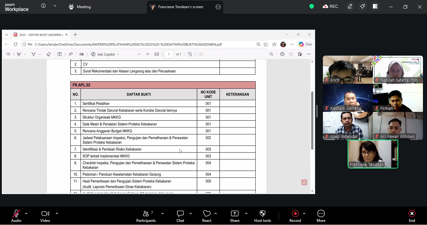 Report Pelatihan FSM April-Mei 2026