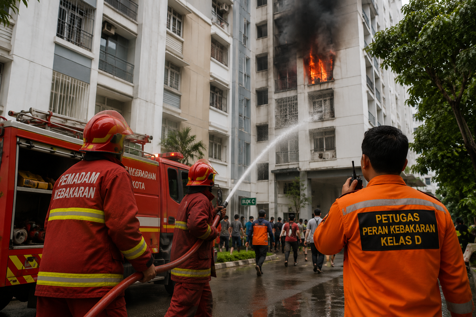 Penanganan Kebakaran Rusun