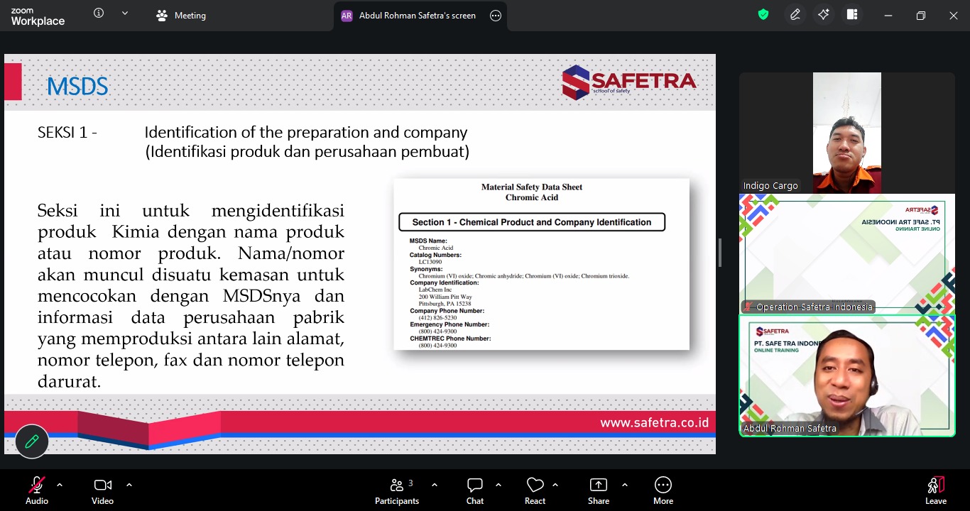Pelatihan Dangerous Goods