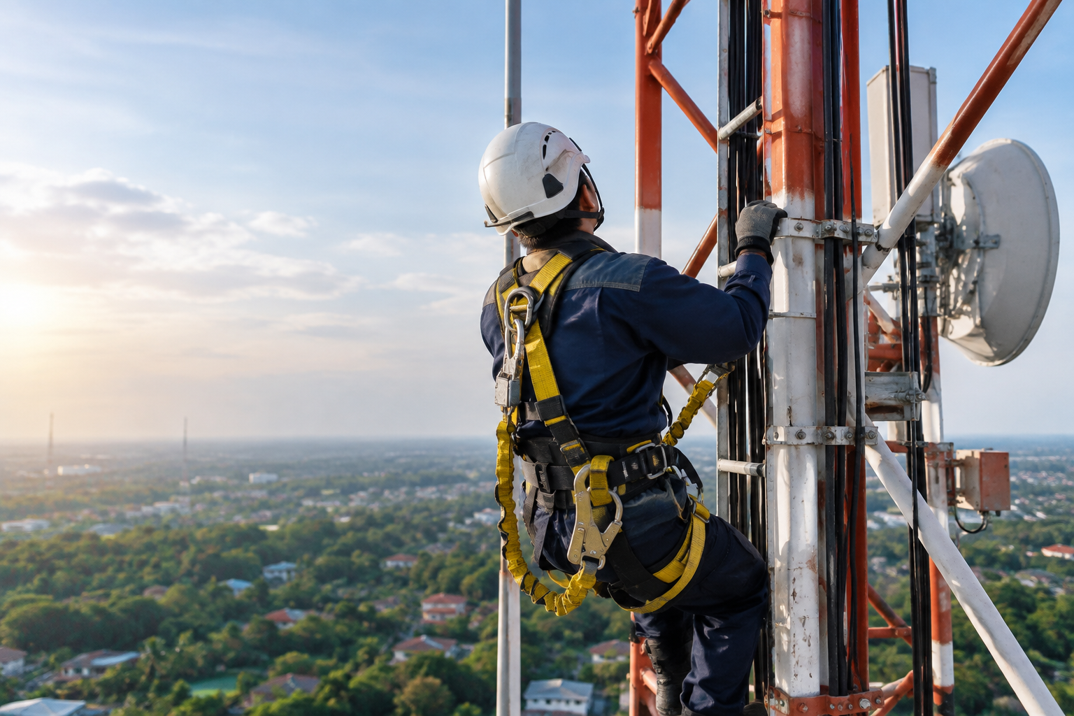Cegah Kecelakaan Kerja Saat Bekerja di Tower Ketinggian